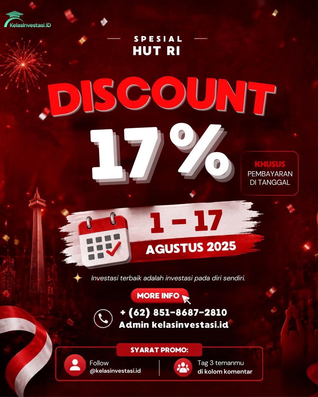 Promo Spesial HUT RI 17%