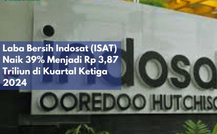  Laba Bersih Indosat (ISAT) Naik 39% Menjadi Rp 3,87 Triliun di Kuartal Ketiga 2024