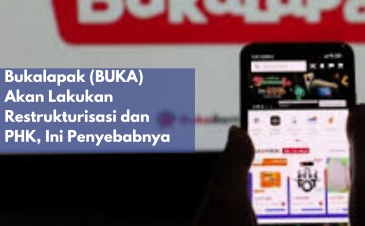 Bukalapak (BUKA) Akan Lakukan Restrukturisasi dan PHK, Ini Penyebabnya