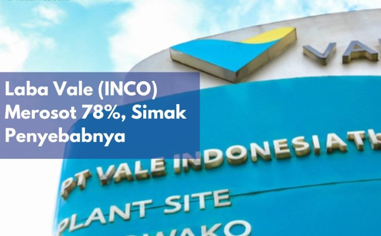  Laba Vale (INCO) Merosot 78%, Simak Penyebabnya