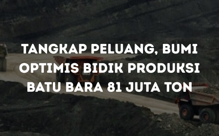  Tangkap Peluang, BUMI Optimis Bidik Produksi Batu Bara 81 Juta Ton