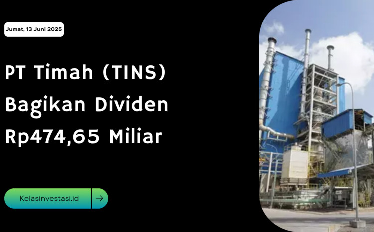 PT Timah (TINS) Bagikan Dividen Rp474,65 Miliar