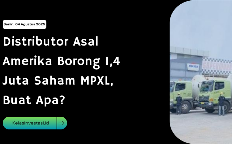  Distributor Asal Amerika Borong 1,4 Juta Saham MPXL, Buat Apa?