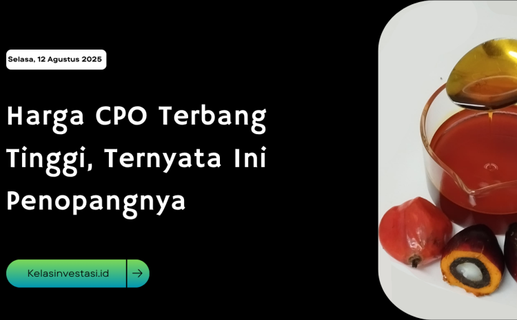  Harga CPO Terbang Tinggi, Ternyata Ini Penopangnya
