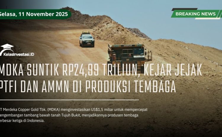  MDKA Suntik Rp24,99 Triliun, Kejar Jejak PTFI dan AMMN di Produksi Tembaga