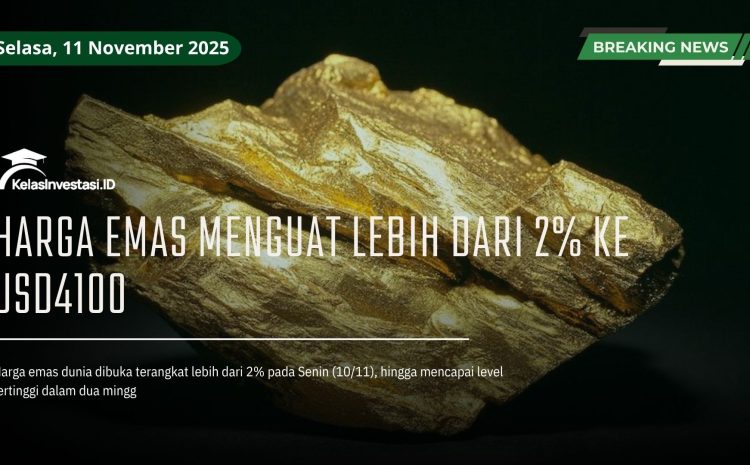  Harga Emas Terangkat 2%, Bisa Bergerak ke Titik Ini