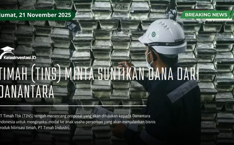  Timah (TINS) Minta Suntikan Dana dari Danantara