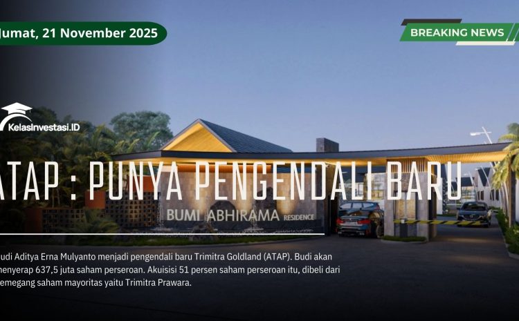  ATAP Ungkap Punya Pengendali Baru