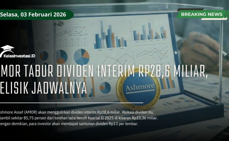  AMOR Tabur Dividen Interim Rp28,6 Miliar, Telisik Jadwalnya