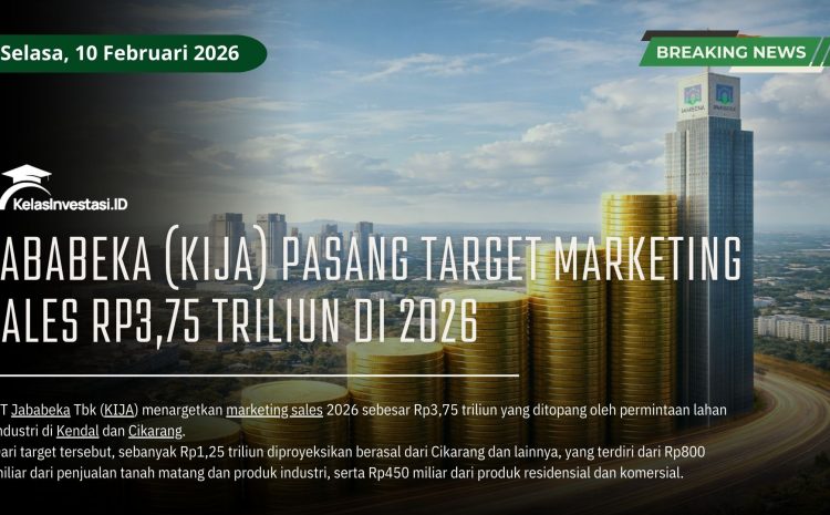  Jababeka (KIJA) Pasang Target Marketing Sales Rp3,75 Triliun di 2026