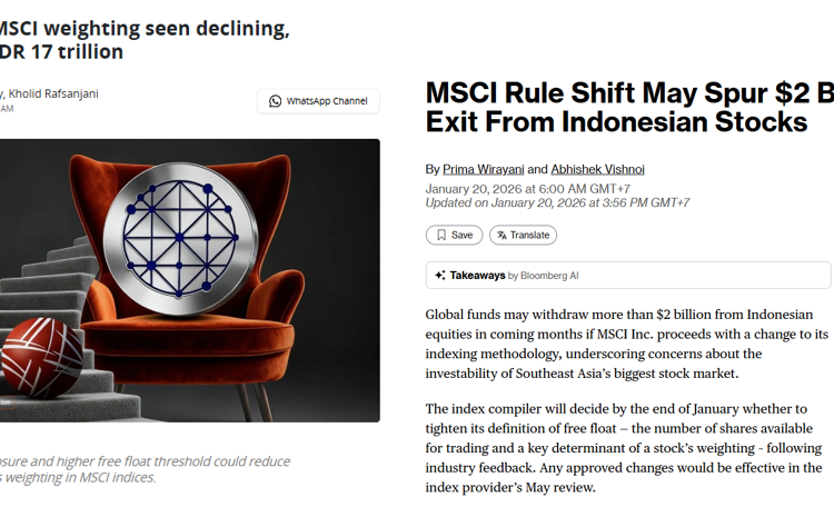  MSCI Bukan Sekadar Rebalancing: Ini Cara Membaca Inflow, Outflow, dan Peluang Setelah Forced Selling